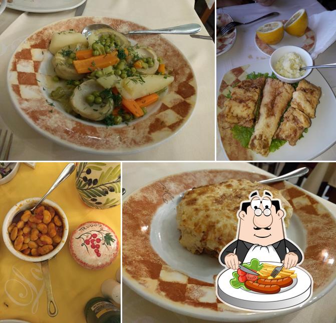 Meals at Locanda - Demenagas Greek Restaurant, Rhodes