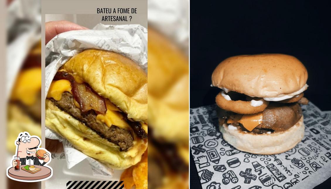 Delicie-se com um hambúrguer no Burguer Boss