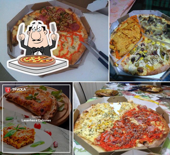 Consiga pizza no Pizzaria Távola