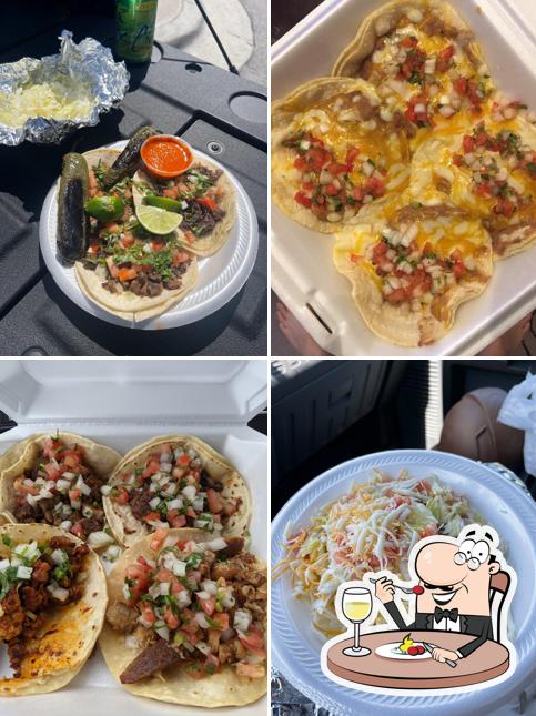Food at Dos de Oros Taco Truck