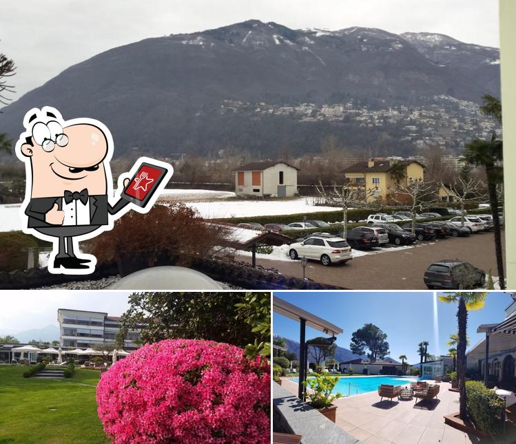 Gli esterni di Parkhotel Delta Wellbeing Resort Ascona