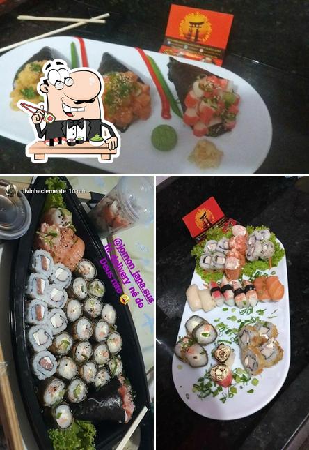 Prove diferentes opções de sushi