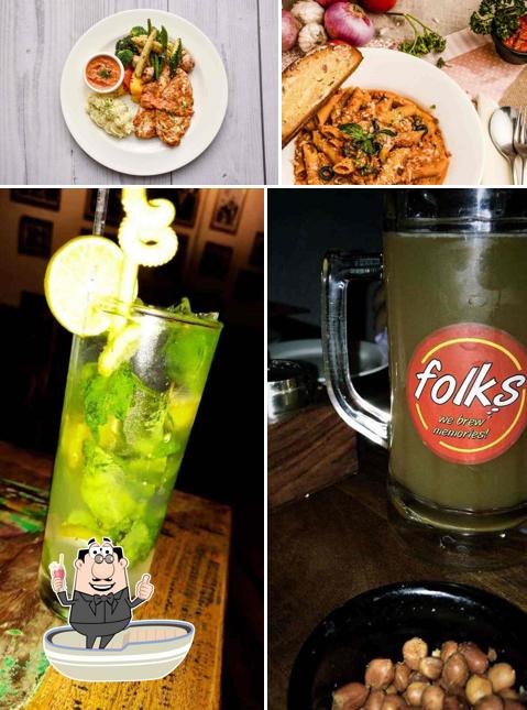 Pick from a selection of drinks at Folks