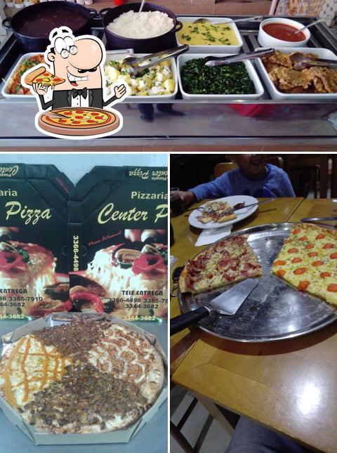 Escolha pizza no Center Pizza