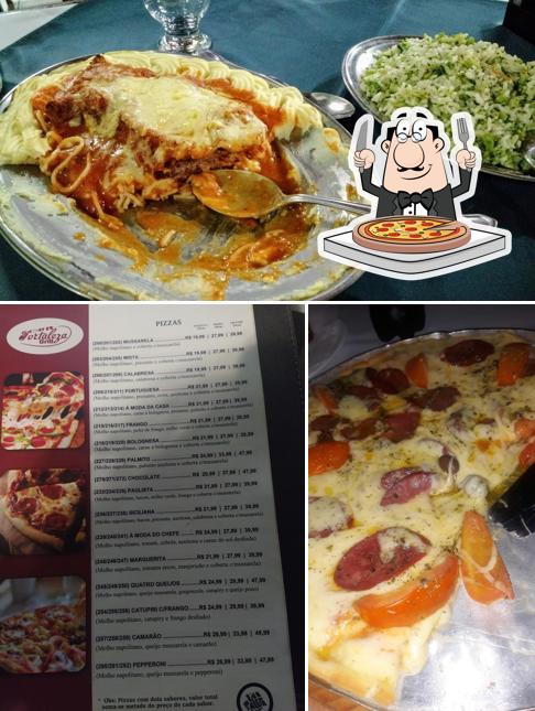 Experimente pizza no Fortaleza Grill Restaurante