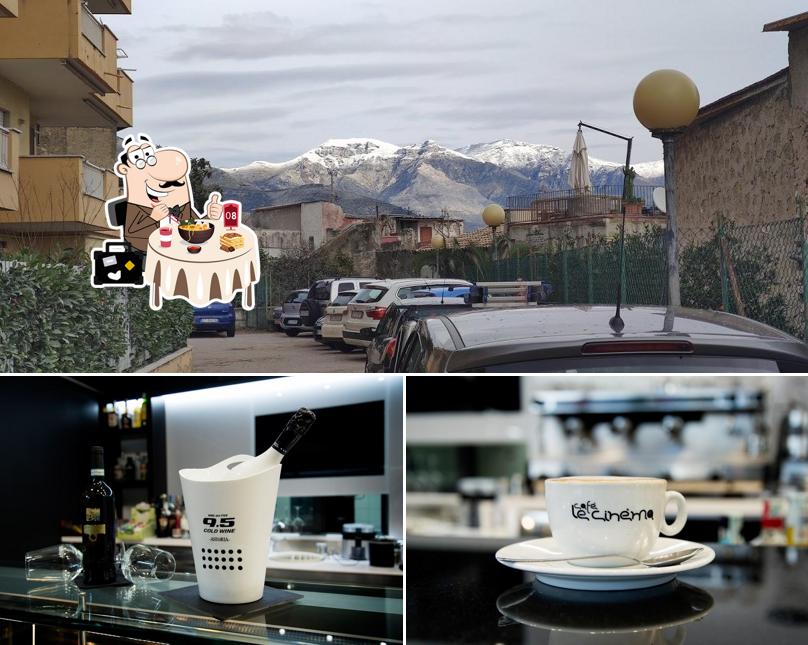 Tra le diverse cose da Le Cinéma Café si possono trovare la cibo e esterno