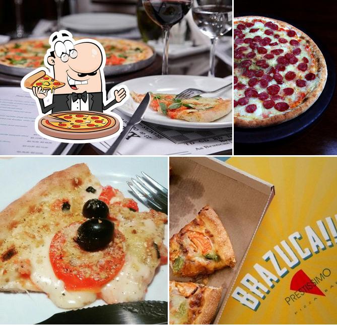 Consiga pizza no Pizzeria Prestíssimo