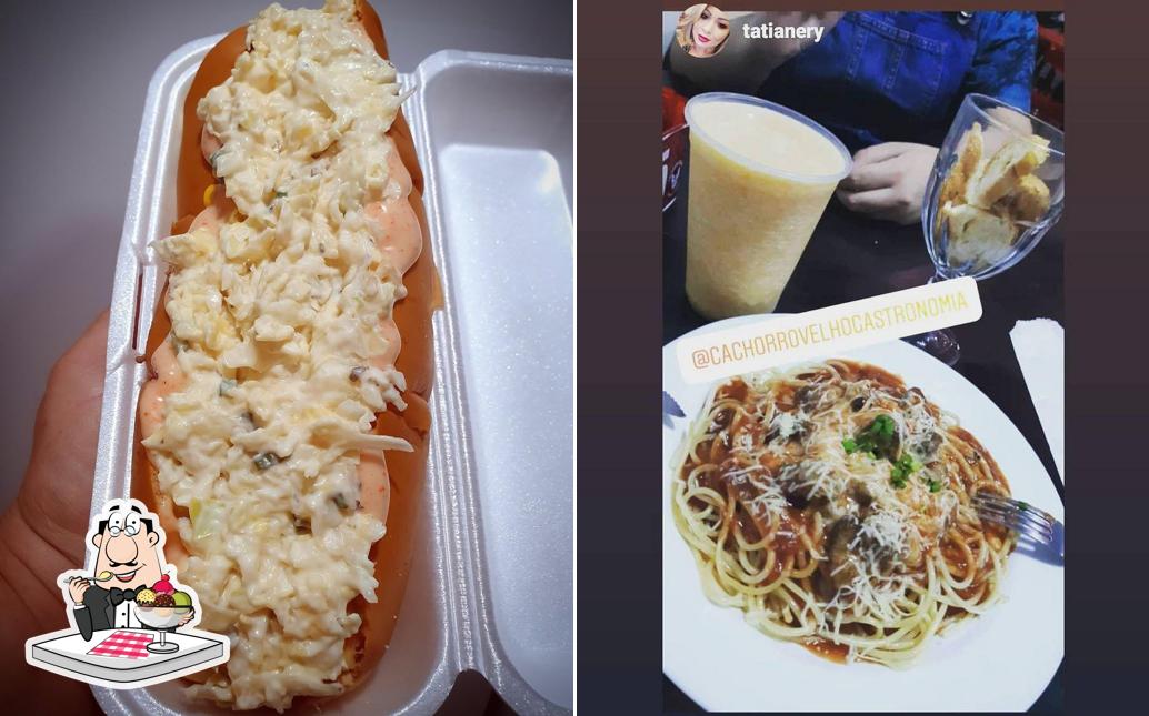 Cachorro Velho Hot Dog e Massas provê uma seleção de sobremesas