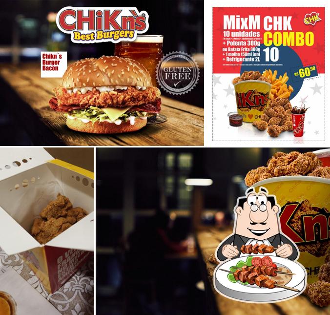 Comida em CHiKn's Fried Chicken Sem Glúten