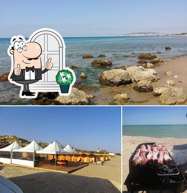 Guarda la immagine che raffigura la esterno e cibo di Lido cona
