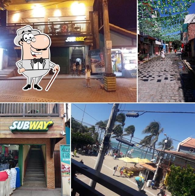 O exterior do Subway