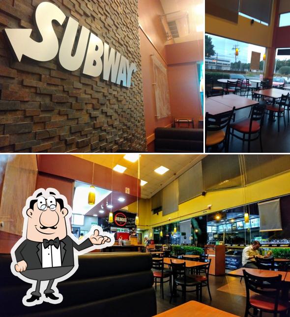 O interior do Subway