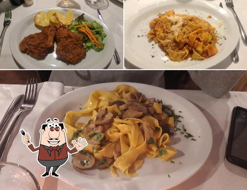 Pappardelle à Trattoria Delli Poggi