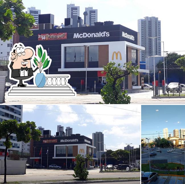 O exterior do McDonald's