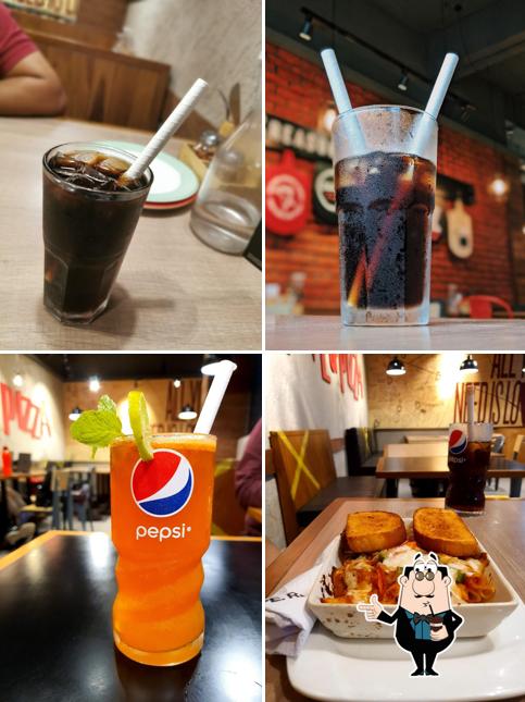 Pizza Hut serves a variety of beverages