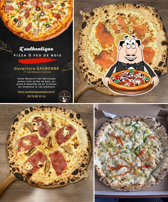 Prenez des pizzas à L'authentique pizza ô feu de bois