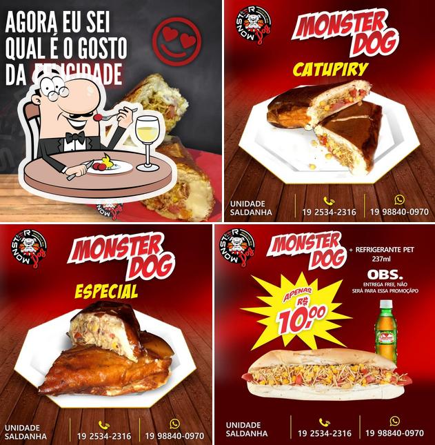 Platos en Monster Dog Piracicaba