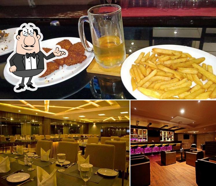 The photo of interior and food at Jiva