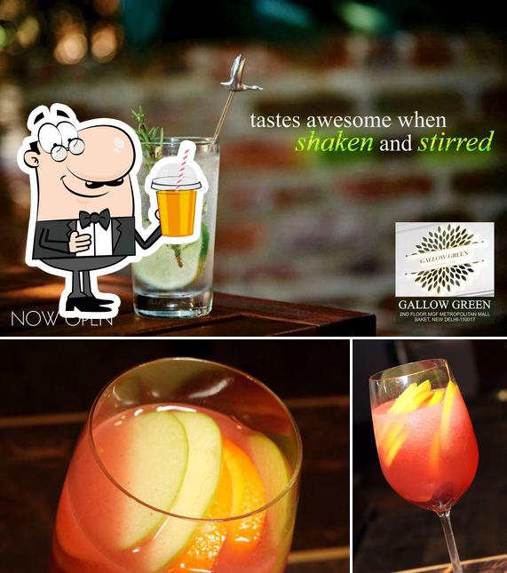 Enjoy a beverage at Gallow Green -fine dining restaurant