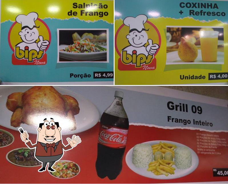 Dê uma olhada a foto apresentando comida e bebida no Restaurante Nossa Bips