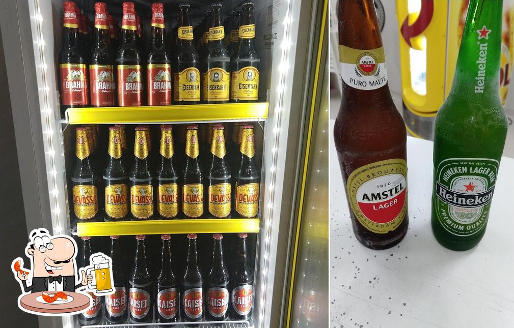 Você pode tomar uma tulipa de cerveja leve ou escura