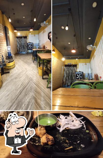 Check out the photo displaying interior and meat at Engineer ki chai