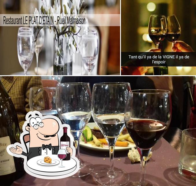 Il est fort sympathique de prendre un verre de vin à Restaurant Le Plat D'Étain Rueil-Malmaison