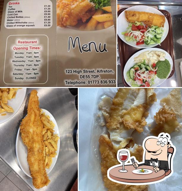 Mario's Fish Bar in Alfreton Restaurant menu and reviews