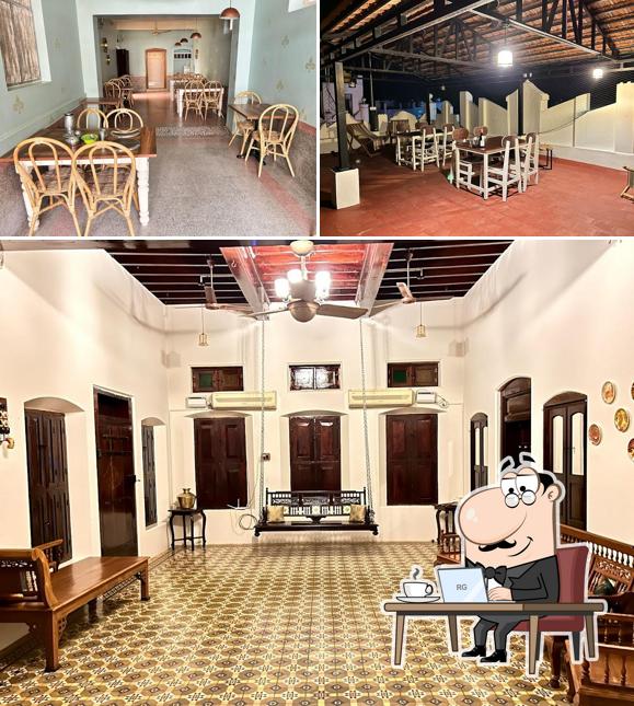 Take a seat at one of the tables at Raasa veedu