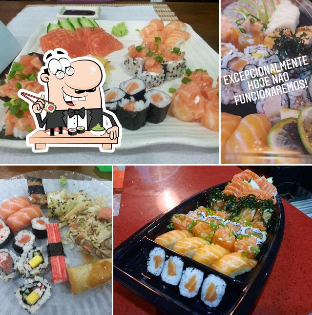 Escolha diversas opções de sushi