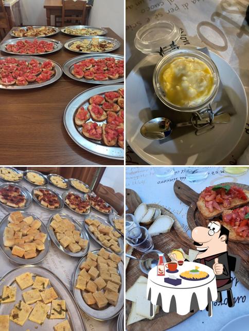 Piatto di formaggi al agriturismo il vigneto