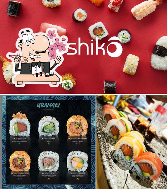 Scegli le diverse opzioni di sushi