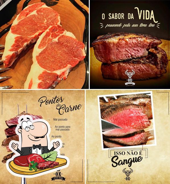 Peça pratos de carne no OX Na Brasa