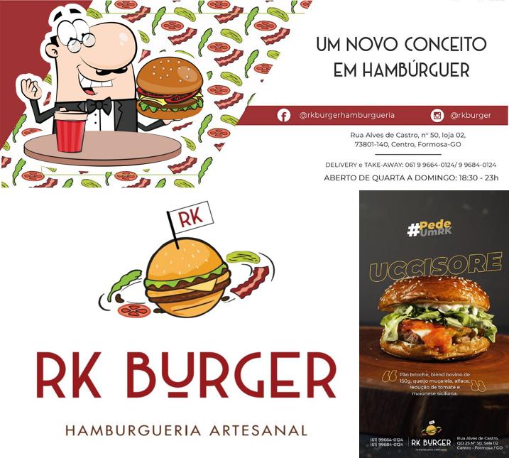 Consiga um hambúrguer no RK Burger - Hamburgueria Artesanal