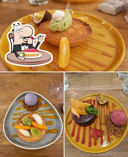 Restaurant La Table Ronde Tours offre une éventail de desserts