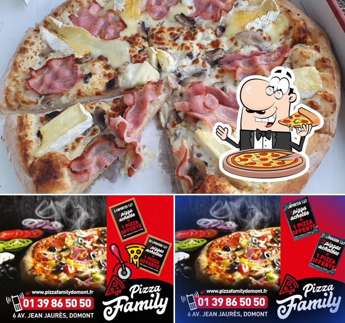 Choisissez des pizzas à Pizza Family