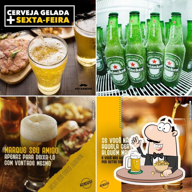 Peça uma tulipa de cerveja leve ou escura