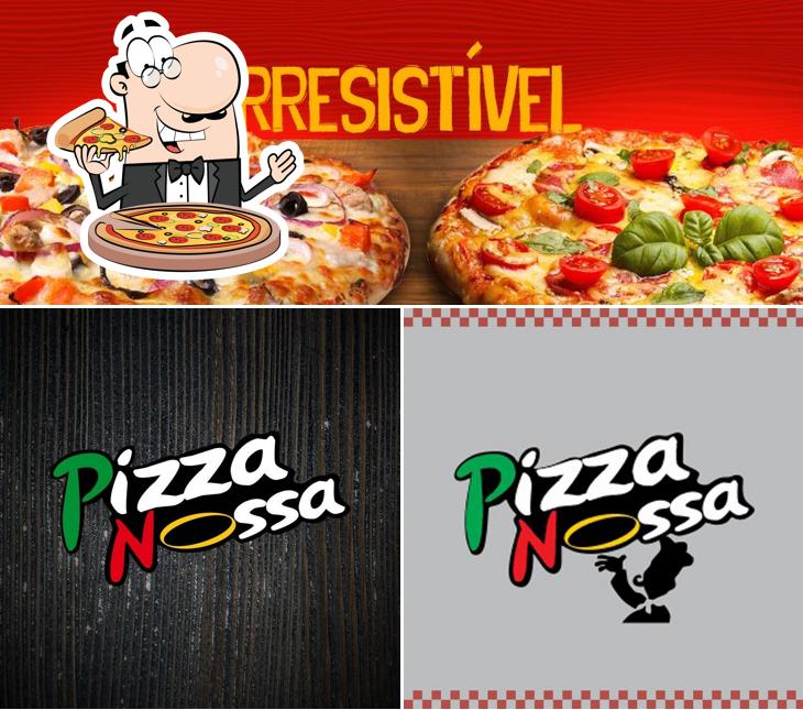 Escolha pizza no Pizza Nossa