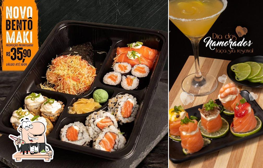 Peça diversas opções de sushi