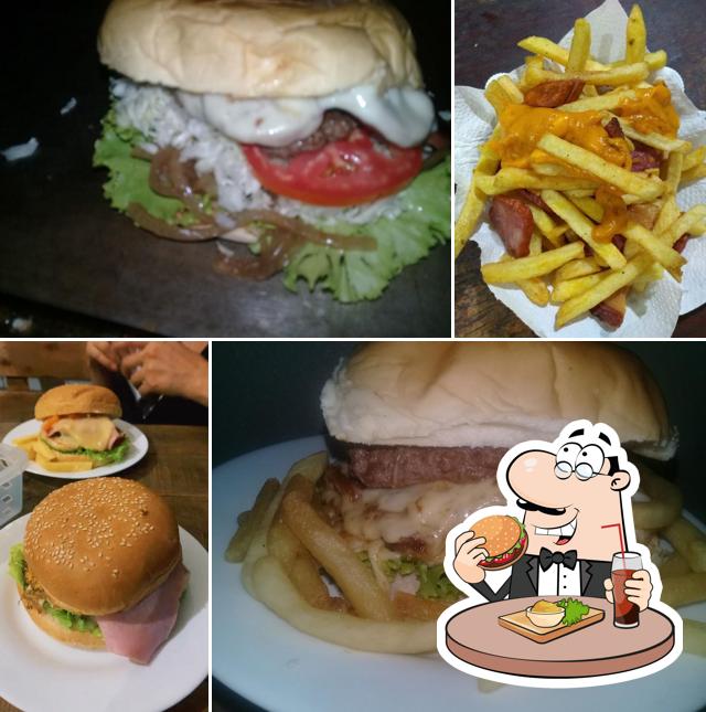 Hambúrguer em Godzilla Lanches