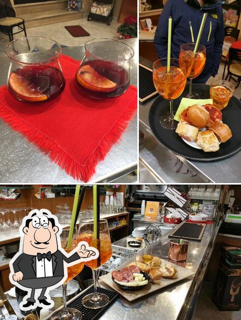 Tra le diverse cose da Bar del Corso si possono trovare la interni e cibo