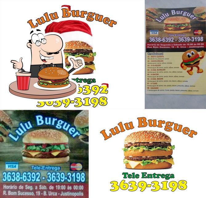 Experimente um hambúrguer no Lulu Burguer