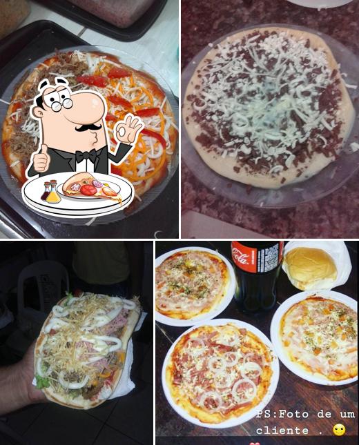 Escolha pizza no JG Lanchonete