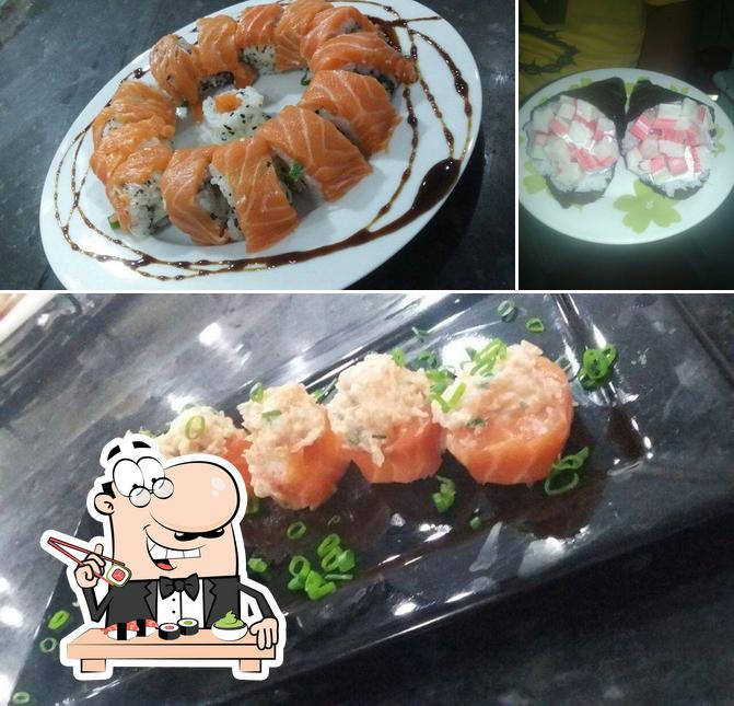 Experimente diversas opções de sushi