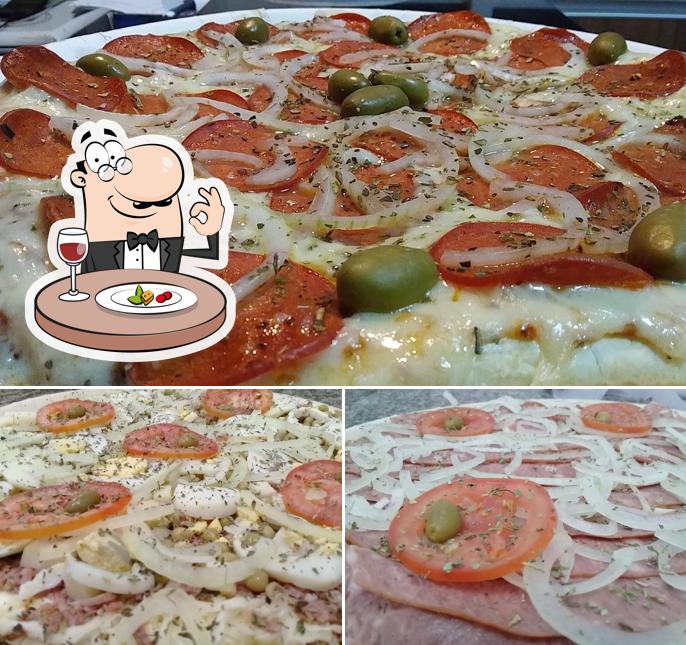 Comida em Pizza Pré-Assada