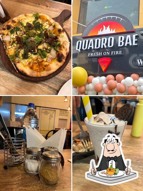 Food at Quadro Bae - Hand tossed Sourdough Pizza
