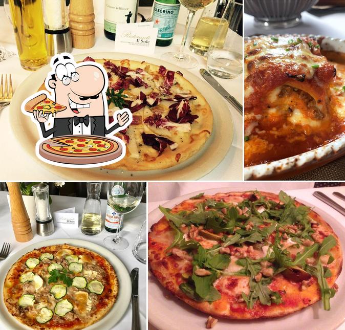 Choisissez des pizzas à Ristorante Il Sole - Mediterrane Spezialitäten - Familie Scattolini