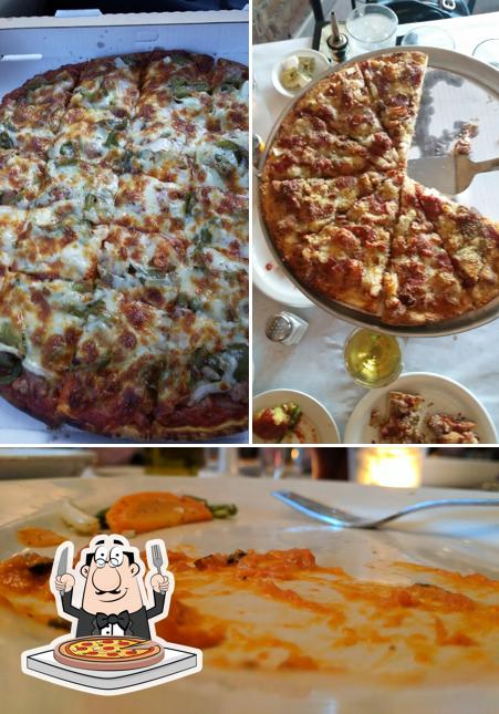 Tómate una pizza en Trattoria Porretta Ristorante Pizzeria and Catering