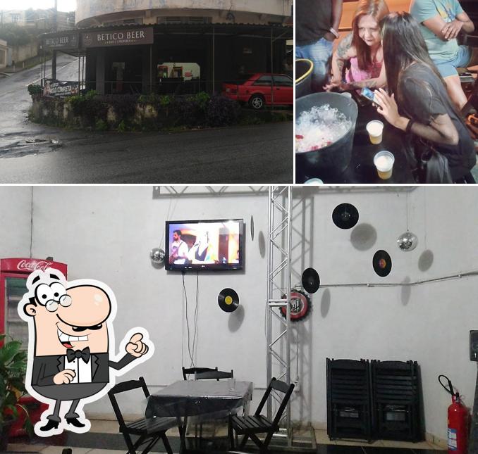 O interior do BETICO BEER BAR E CHOPERIA