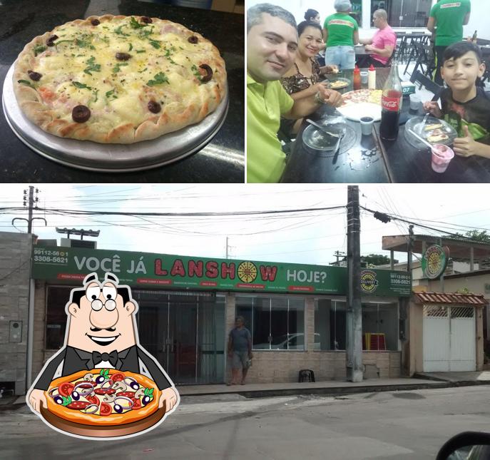 Experimente pizza no LANSHOW PIZZARIA FAST FOOD